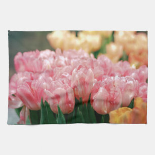 Rosa Tulips im Blut Handtuch
