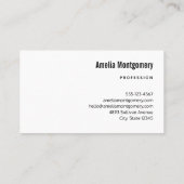 Rosa Tulips mit grünem Blätter Foto Visitenkarte (Rückseite)