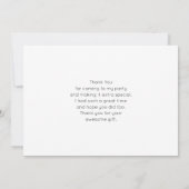 Rosa Tulips mit grünen Blätter Foto Vielen Dank Dankeskarte (Rückseite)