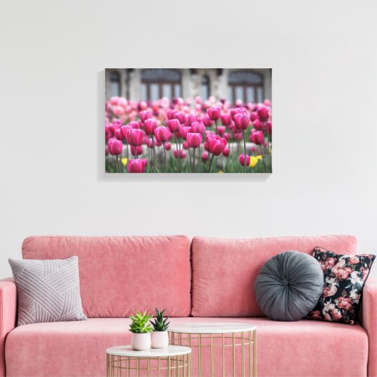 Rosa Tulips - Montreal (Leinwand) Leinwanddruck (Insitu (Wohnzimmer))
