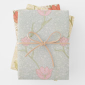 Rosa Tulips Morris Muster Geschenkpapier Set (Beispiel)