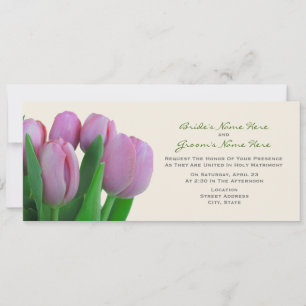 Rosa Tulips Wedding Invite - von Bride & Groom Einladung