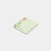 Rosa Tulpe addieren Namens3x3 Post-it Klebezettel (angewinkelt)