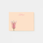 Rosa Tulpe Benutzername Post-it-Notizen Post-it Klebezettel (Vorderseite)