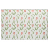 Rosa Tulpe-Garten-Muster Stoff (Yard (91,4 cm))