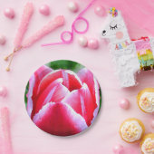 Rosa Tulpe Pappteller (Party)