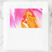 Rosa Tulpe Rechteckiger Aufkleber (Tasche)