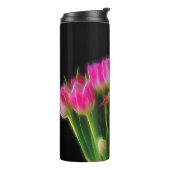 Rosa Tulpe-Thermaltrommel Thermosbecher (Nach links gedreht)
