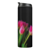 Rosa Tulpe-Thermaltrommel Thermosbecher (Nach rechts gedreht)
