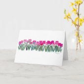 Rosa Tulpe-Waldungs-Karte Karte (Gelbe Blume)