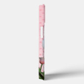 Rosa Tulpen - Bichon und maltesisches Case-Mate iPhone Hülle (Rückseite / Rechts)