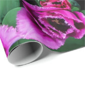 Rosa Tulpen Blume Geschenkpapier (Rolleneckpunkt)
