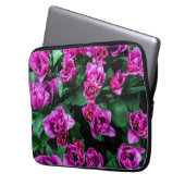 Rosa Tulpen Blume Laptopschutzhülle (Vorderseite Links)