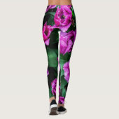 Rosa Tulpen Blume Leggings (Rückseite)