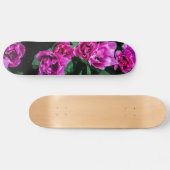 Rosa Tulpen Blume Skateboard (Horizontal)