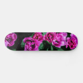 Rosa Tulpen Blume Skateboard (Horizontal)