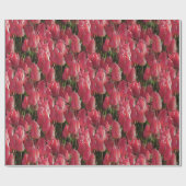 Rosa Tulpen Blumen Geschenkpapier (Flach)
