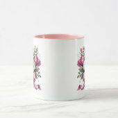 Rosa Tulpen Blumen Tasse Süßes Geschenk (Zentrum)