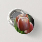 Rosa Tulpen Button (Vorne & Hinten)