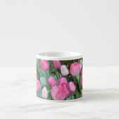 Rosa Tulpen Espressotasse (Vorderseite)