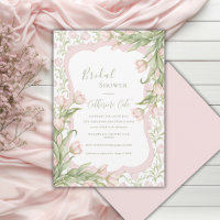 Rosa Tulpen Florale Elegante Vintage Brautparty