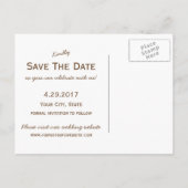 Rosa Tulpen Frühjahrshochzeit Save the Date Ankündigungspostkarte (Rückseite)