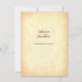 Rosa Tulpen Frühlingsfrühling Hochzeit Empfang Einladung (Rückseite)