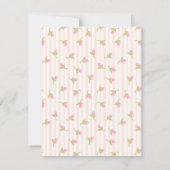 Rosa Tulpen Geburtstag Einladung (Rückseite)