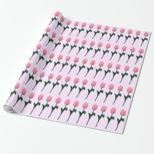 Rosa Tulpen Geschenkpapier