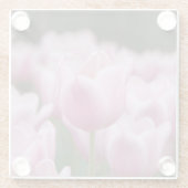 Rosa Tulpen Glasuntersetzer (Rückseite)