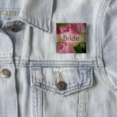Rosa Tulpen • Hochzeits-Knopf Button (Beispiel)