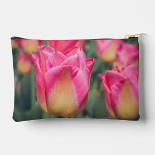 Rosa Tulpen im Vintage-Stil für den Frühling Zubehörtasche