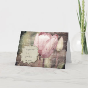 Rosa Tulpen Inspiration Karte