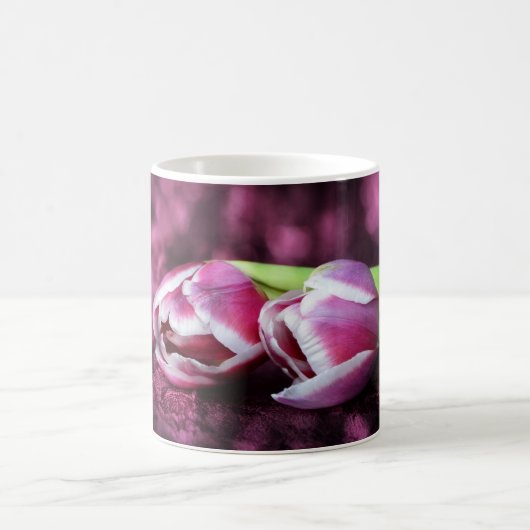 Rosa Tulpen Kaffeetasse (Mittel)