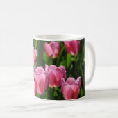 Rosa Tulpen Kaffeetasse (VorderseiteRechts)