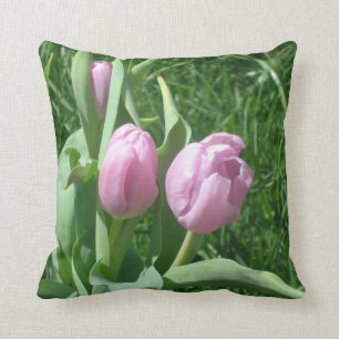 Rosa Tulpen Kissen