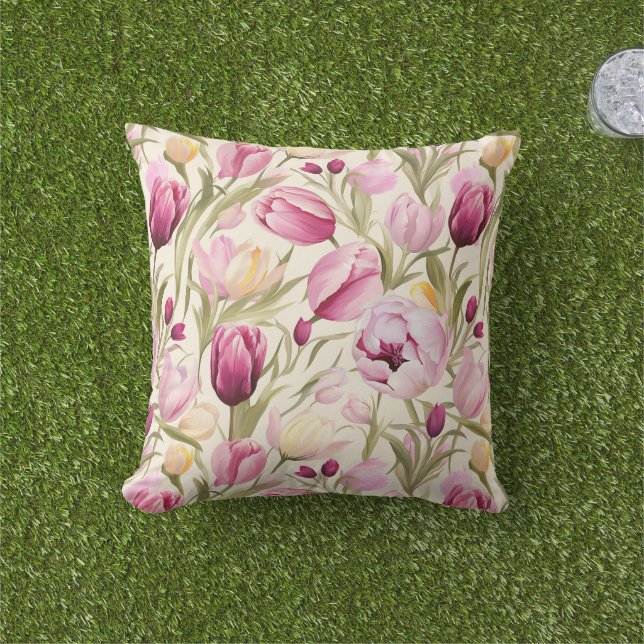 Rosa Tulpen Kissen (Golfball-Marker)