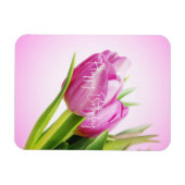 Rosa Tulpen Magnet (Horizontal)