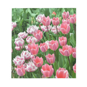 rosa Tulpen Notizblock