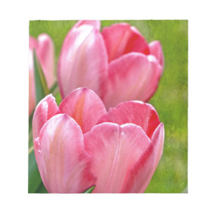 Rosa Tulpen Notizblock