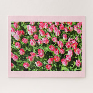 Rosa Tulpen Puzzle