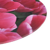 Rosa Tulpen Schönheit Schneidebrett (Ecke)