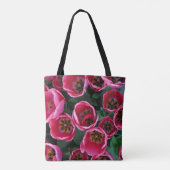 Rosa Tulpen Schönheit Tasche (Rückseite)