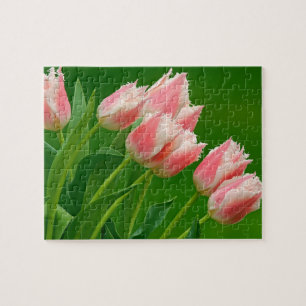 Rosa Tulpen Spiel Puzzle