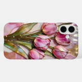 Rosa Tulpen-Sträußchen-Handyhülle Blumen-Geschenk Case-Mate iPhone Hülle (Rückseite (Horizontal))
