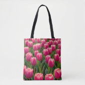 Rosa Tulpen-Tragetasche Tasche (Vorderseite)