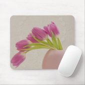 Rosa Tulpen und Spitzen Mousepad (Mit Mouse)