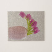 Rosa Tulpen und Spitzen Puzzle (Horizontal)