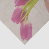 Rosa Tulpen und Spitzen Seidenpapier (Ausschnitt)