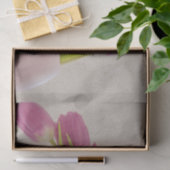 Rosa Tulpen und Spitzen Seidenpapier (Geschenk)